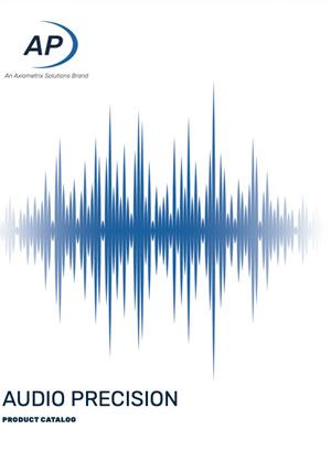 Catalogue AUDIO PRECISION
